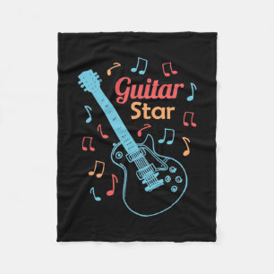 Xmas Gift   Proud Guitarist Star Fleece Blanket