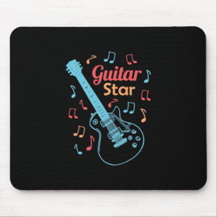 Xmas Gift Proud Guitarist Star Mouse Pad