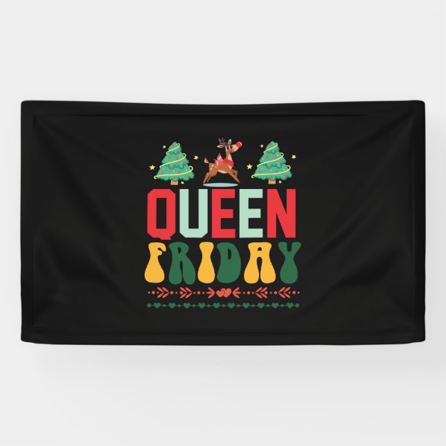 Xmas Gift Queen Friday Banner (Horizontal)