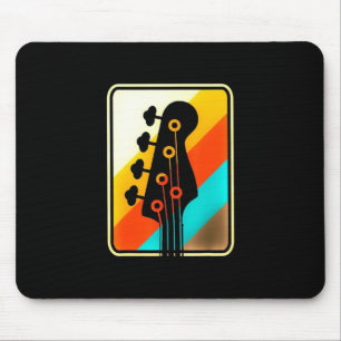 Xmas Gift   Retro Vintage Guitar Player Mouse Pad
