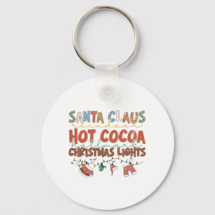 Xmas Gift Santa ClausChristmas Lights Keychain