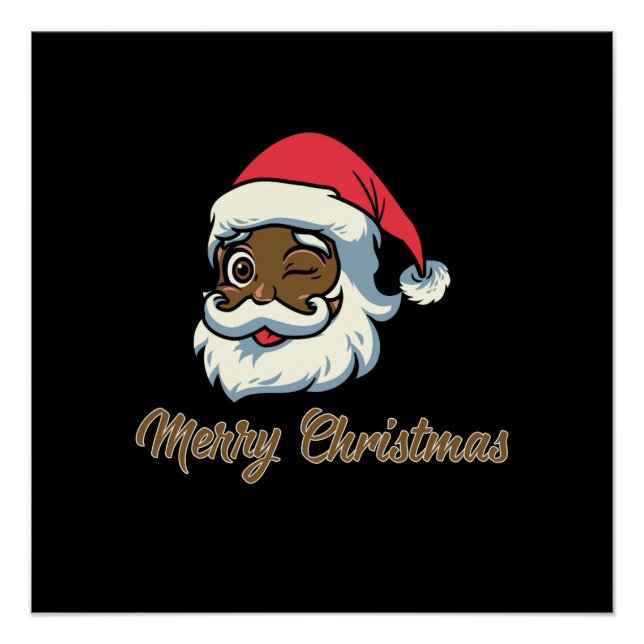 Xmas Gift Santa Merry Christmas Poster (Front)