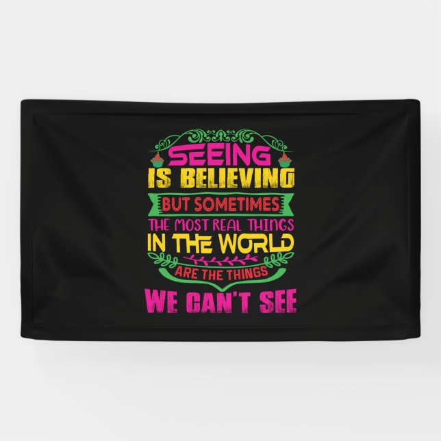 Xmas Gift Seeing Is Believing Banner (Horizontal)