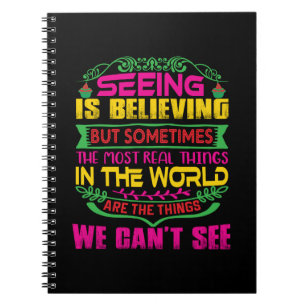 Xmas Gift Seeing Is Believing Notebook