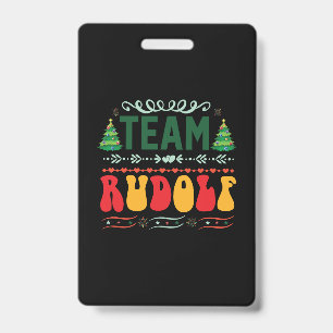 Xmas Gift Team Rudolf Badge
