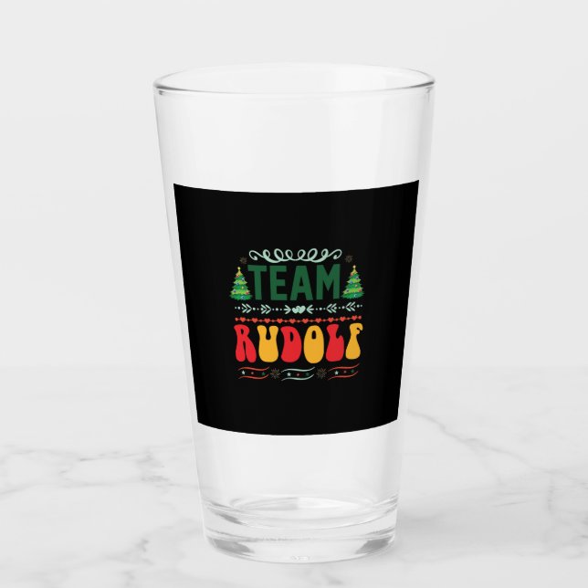 Xmas Gift Team Rudolf Glass (Front)