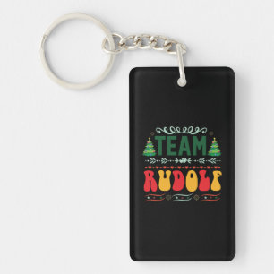 Xmas Gift Team Rudolf Keychain