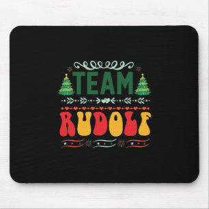 Xmas Gift Team Rudolf Mouse Pad