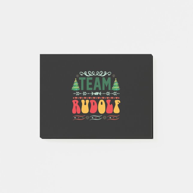 Xmas Gift Team Rudolf Post-it Notes (Front)