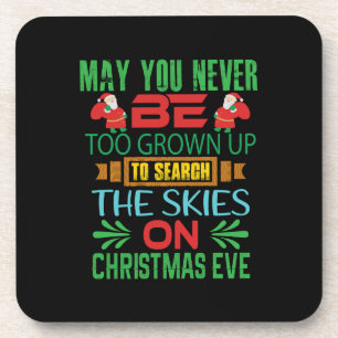 Xmas Gift The Skies On Christmas Eve Coaster