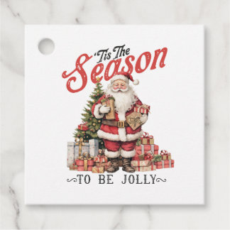 Xmas Gift Tis The Season Favour Tags