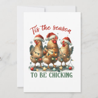 Xmas Gift To Be Chicking Invitation
