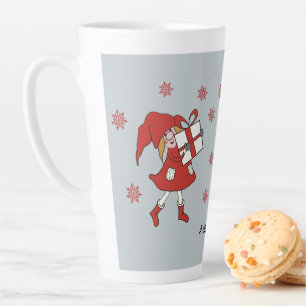 Xmas Girl Latte Mug
