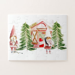 XMAS Gnome Design 1 Jigsaw Puzzle