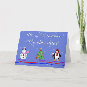 Xmas goddaughter holiday card