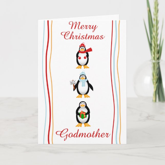 Xmas godmother holiday card (Front)