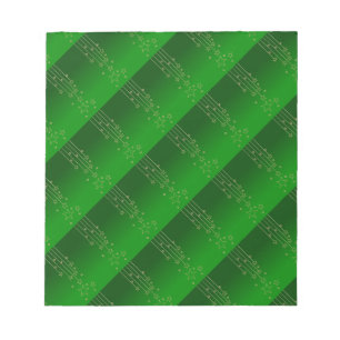Xmas green notepad