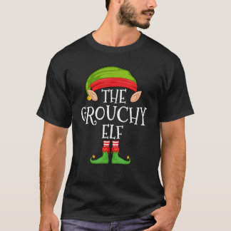 Xmas Grouchy Elf Matching Men Christmas Family T-Shirt