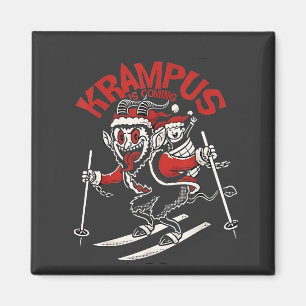 Xmas Gruss Vom Krampus Christmas Devil  Magnet