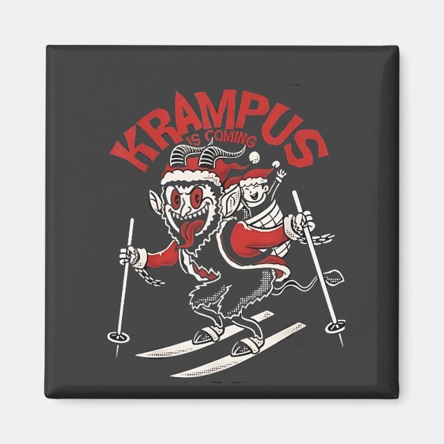 Xmas Gruss Vom Krampus Christmas Devil  Magnet (Front)