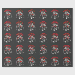 Xmas Gruss Vom Krampus Christmas Devil  Wrapping Paper