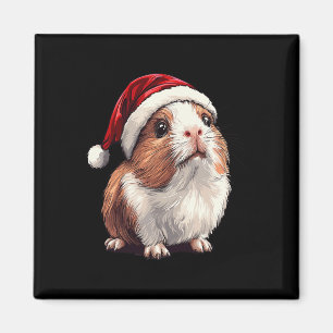 Xmas Guinea Pig Lovers Christmas Pajama Guinea Pig Magnet
