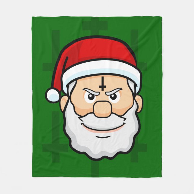 xmas hail santa fleece blanket (Front)