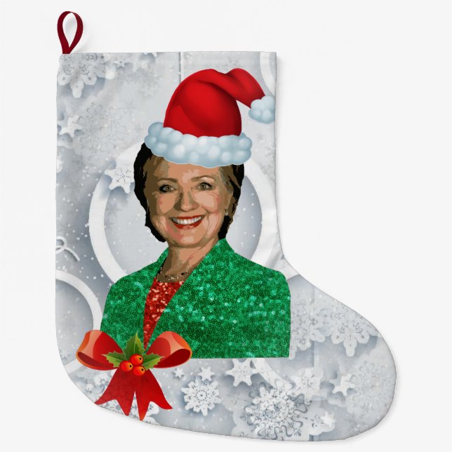 xmas Hillary clinton christmas stocking (Front)