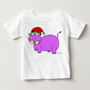 Xmas Hippo Infant T-Shirt