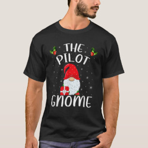 Xmas Holiday Family Matching The Pilot Gnome Chris T-Shirt
