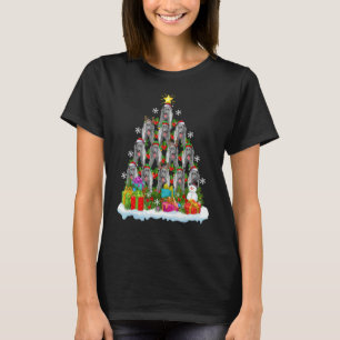 Xmas Holiday Santa Irish Wolfhound Dog Christmas T-Shirt