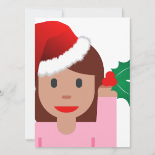 xmas information girl emoji invitation