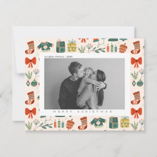 Xmas Joy Christmas Family Photo Holiday Card