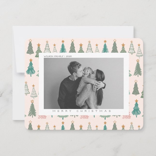 Xmas Joy Christmas Family Photo  Holiday Card (Front)