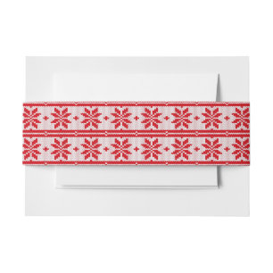 Xmas knitting seamless pattern 1 + your ideas invitation belly band