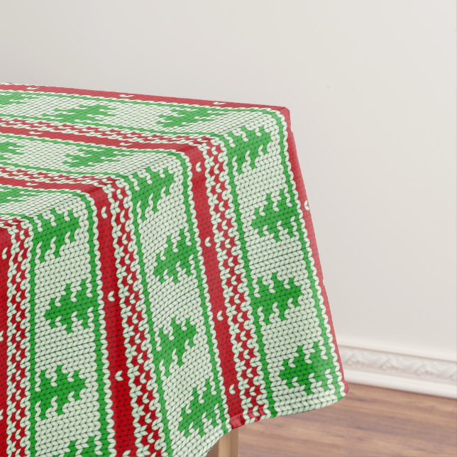 Xmas knitting seamless pattern 2 + your ideas tablecloth (In Situ)