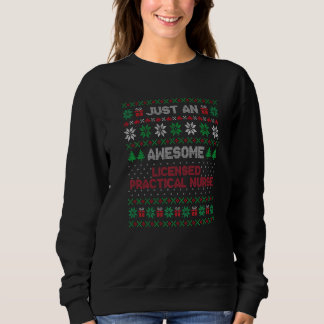 Xmas Licensed Practical Nurse Ugly Xmas Sweatshirt