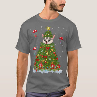 Xmas Light Matching Family Funny Sugar Glider Chri T-Shirt