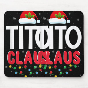 Xmas Light Tito Santa Claus Christmas Matching Cos Mouse Pad