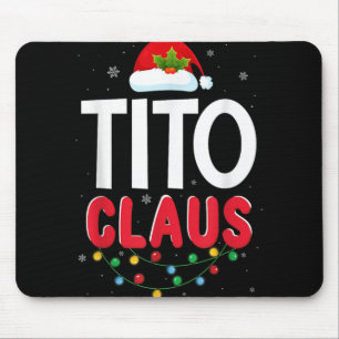 Xmas Light Tito Santa Claus Christmas Matching Cos Mouse Pad