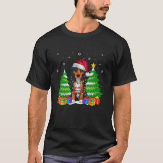 Xmas Lighting Heeler Dog Lovers Men Women Ugly Chr T-Shirt