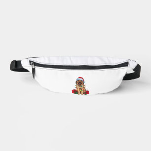 Xmas Lighting Santa Hat Anatolian Shepherd Dog Chr Fanny Pack