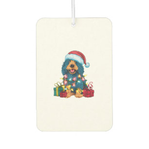 Xmas Lighting Santa Hat Spanish Water Dog Christma Air Freshener