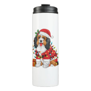 Xmas Lighting Santa Havanese Dog Christmas  Thermal Tumbler