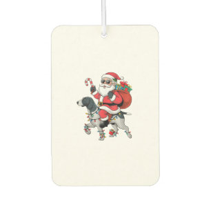 Xmas Lighting Santa Riding Pointing Dog Christmas Air Freshener