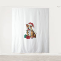 Xmas Lighting Santa Staffordshire Bull Terrier Dog