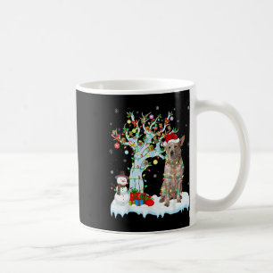 Xmas Lighting Tree Santa Hat Australian Cattle Dog Coffee Mug