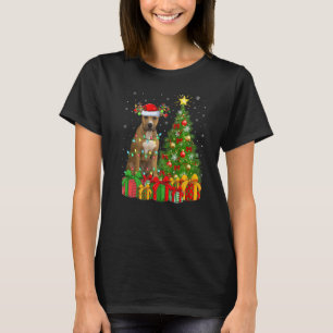 Xmas Lights Staffordshire Bull Terrier Dog Christm T-Shirt