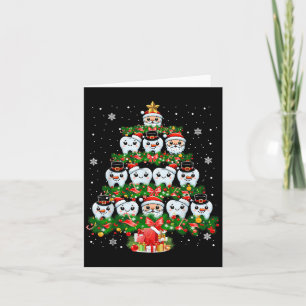 Xmas Lights Teeth Doctor Dentist Tooth Teeth Chris Card