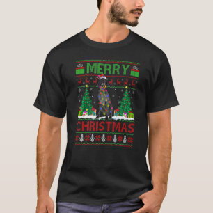 Xmas Lights Ugly German Shorthaired Pointer Dog Ch T-Shirt